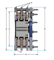 Spring-Released Water Cooled Brake